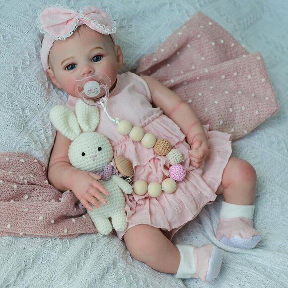 Realistic 18 Reborn Baby Doll Girl Lifelike Newborn, Soft